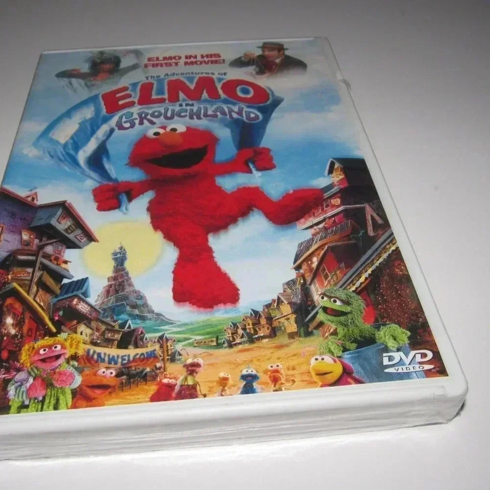 Sesame Street THE ADVENTURES OF ELMO IN GROUCHLAND DVD~Sealed!